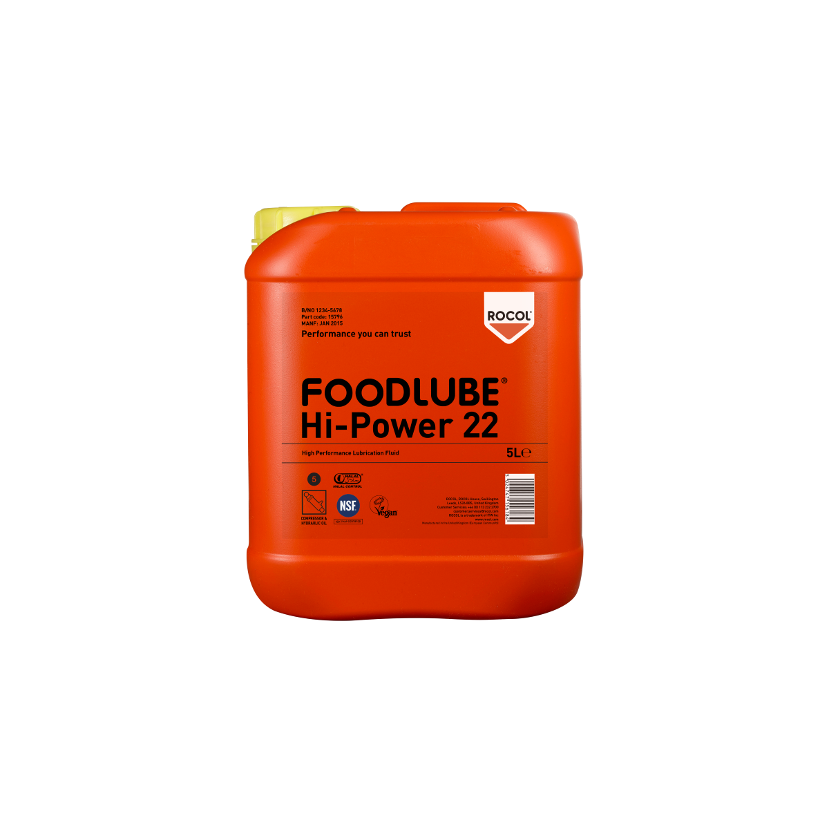 FOODLUBE Hi-Power 22 5l med FOODLUBE Hi-Power 22 5l med